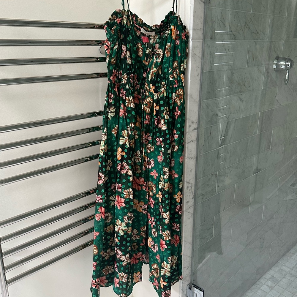 Ulla Johnson Floral Green Dress